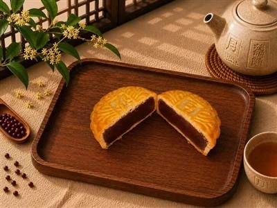 Mooncake Vörösbab Pasztával
